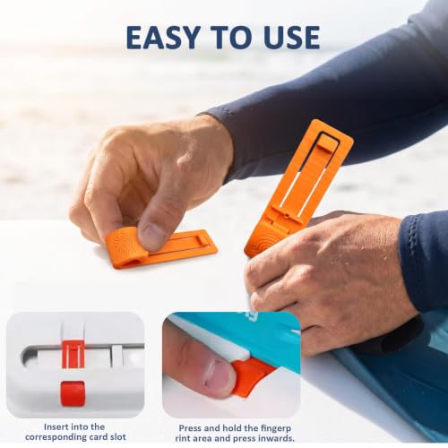 6-Pack Replacement Fin Clips for Paddle Boards