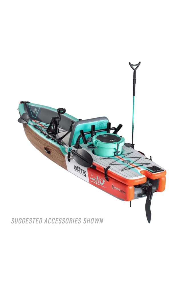 BOTE Lono Aero Inflatable Kayak Convertible Stand Up Paddle Board for Single Rider Adults Kids Family Friendly Blow Up Fishing MAGNEPod Compatible