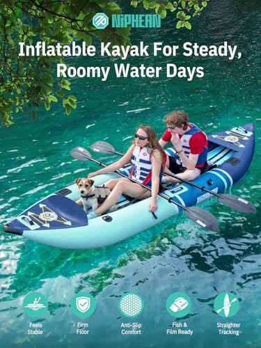 Niphean 12.5FT Two-Person Inflatable Tandem Kayak