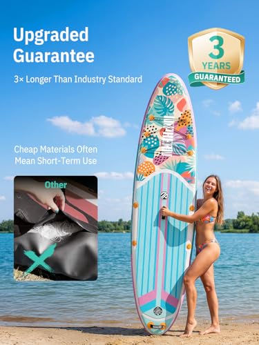 Niphean Inflatable Stand Up Paddle Board with SUP Accessories