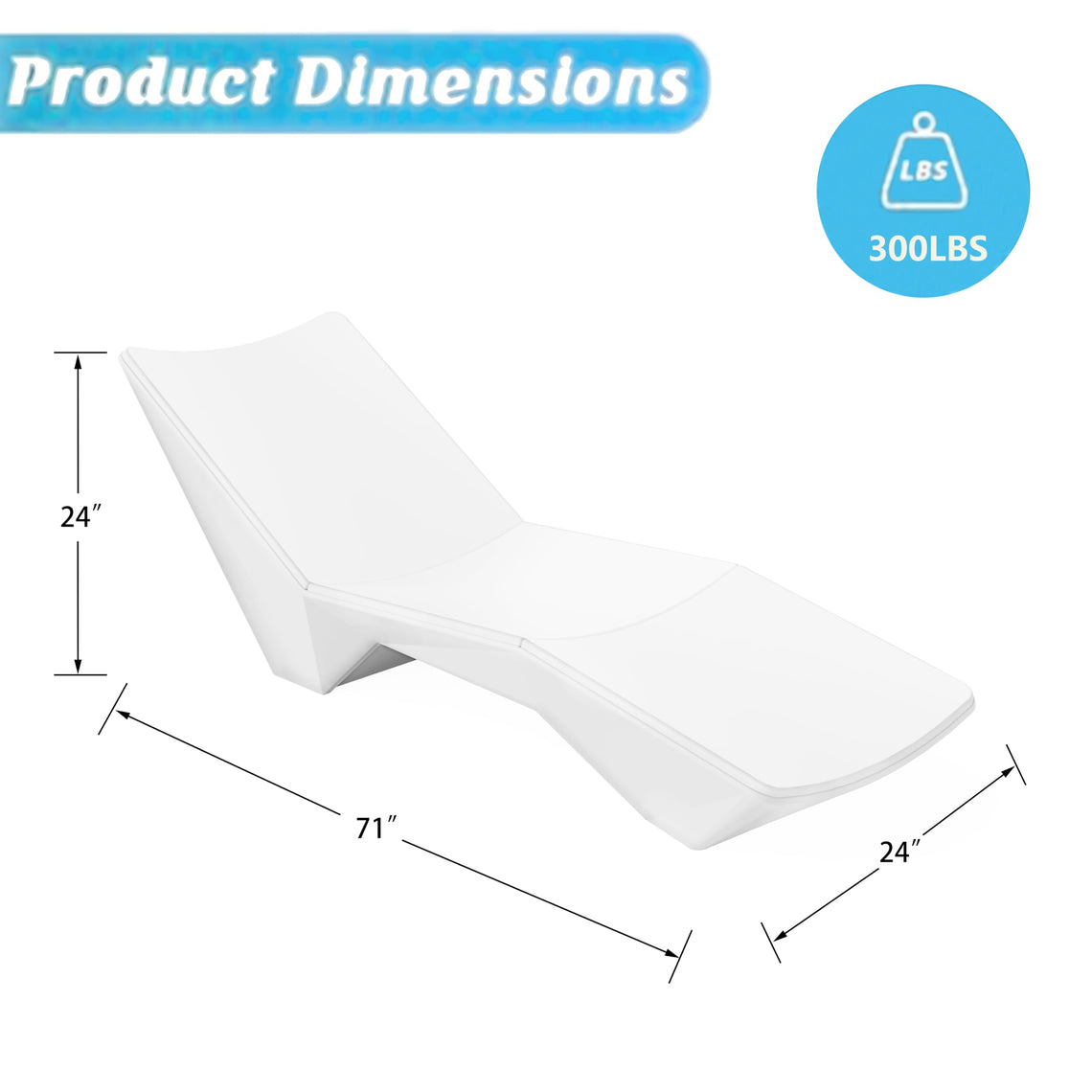 Weather-Resistant In-Pool Sun Shelf Lounge Chair