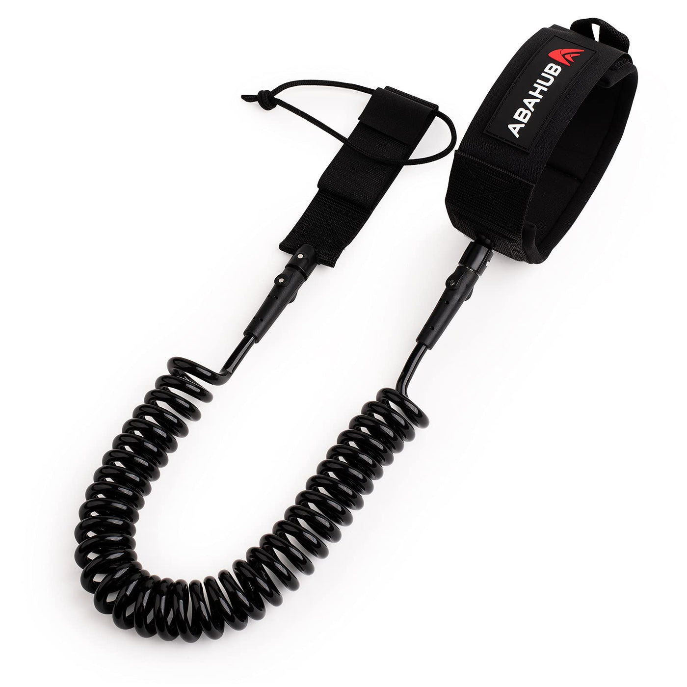 Abahub 10FT Coiled SUP Leash with 5/7MM Leg Strap