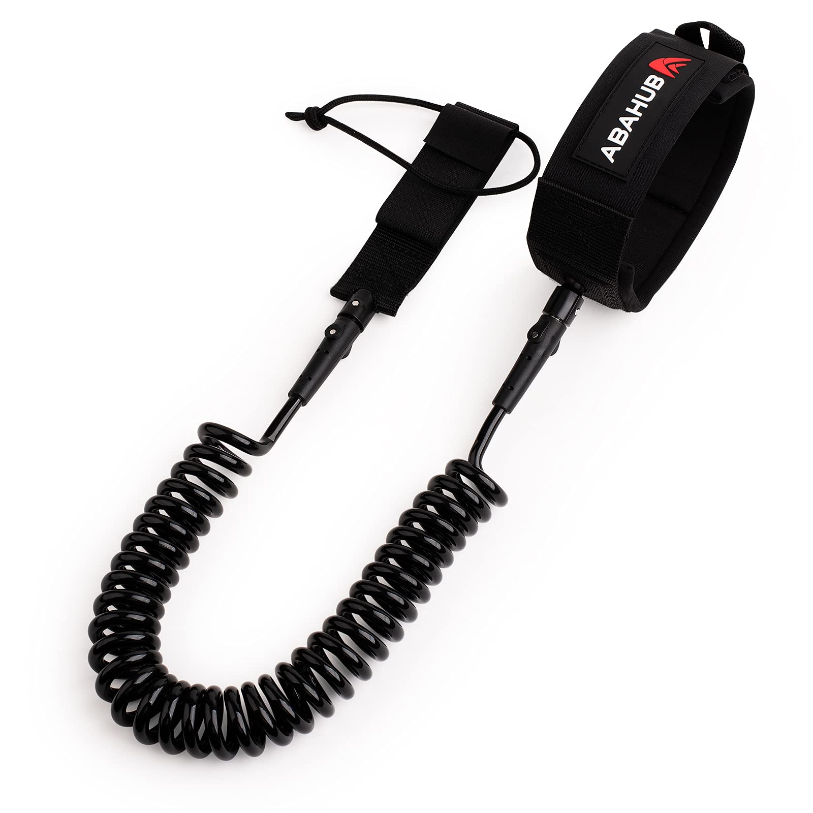 Abahub 10FT Coiled SUP Leash with 5/7MM Leg Strap