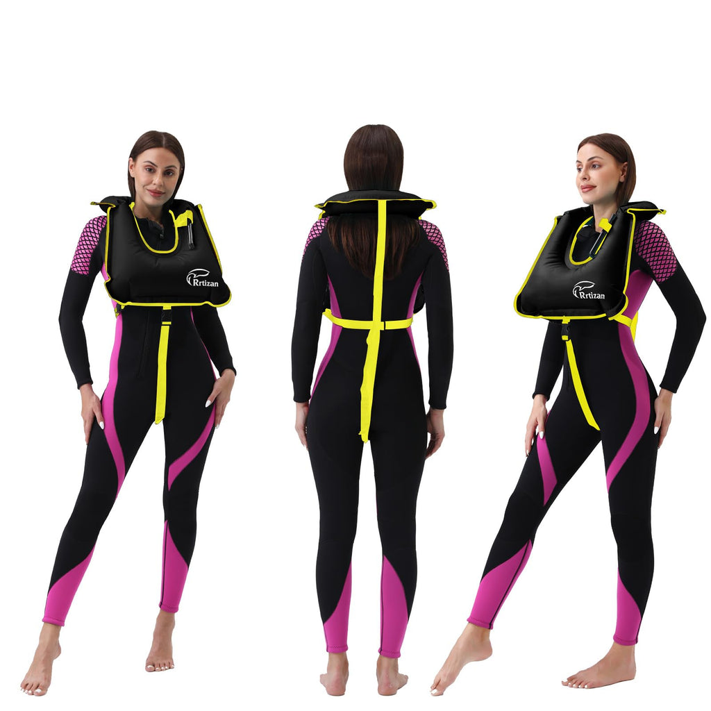 Rrtizan Inflatable Adult Snorkel Vest, 220-LB Capacity