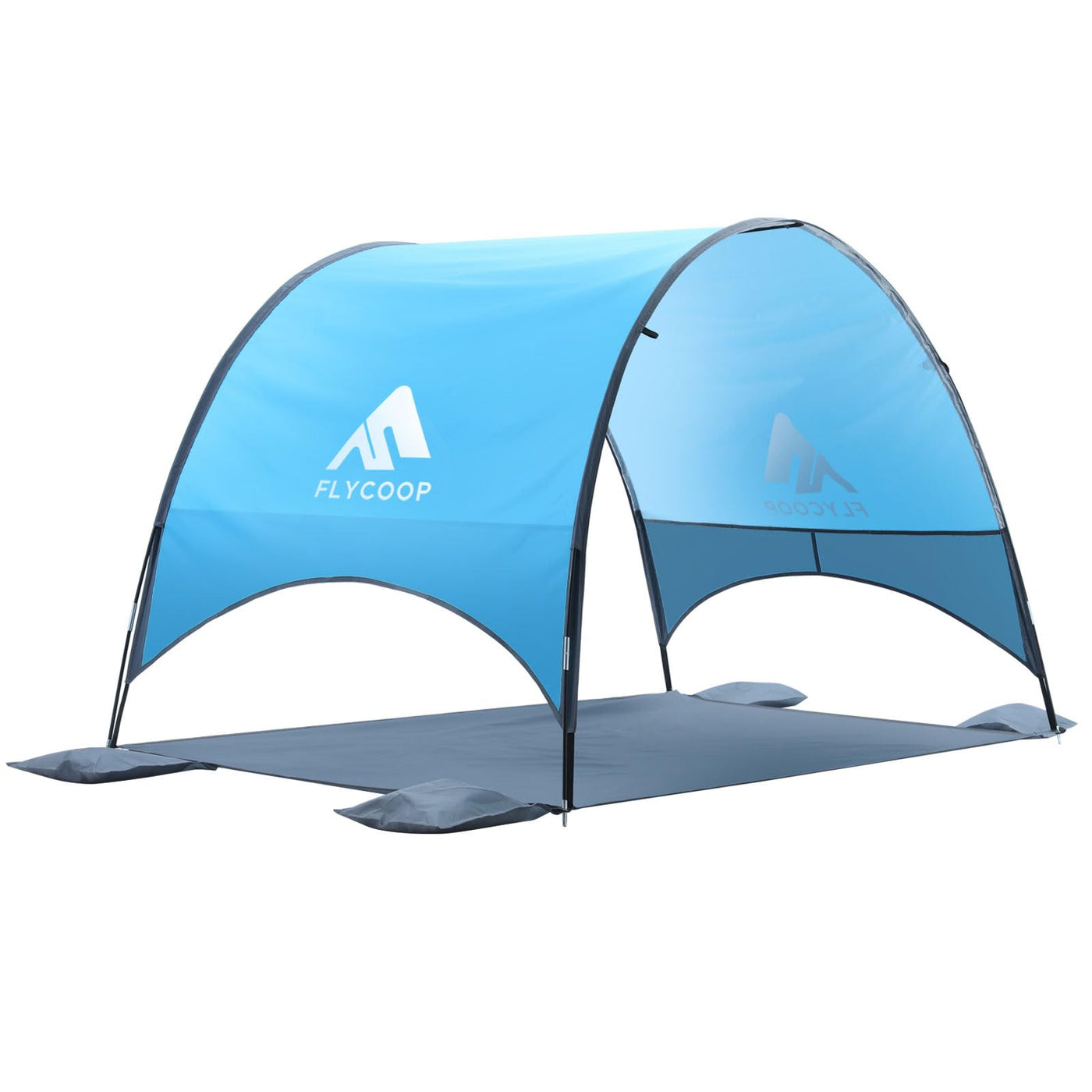 Flycoop UPF 50+ Ventilated Beach Canopy with Sandbags
