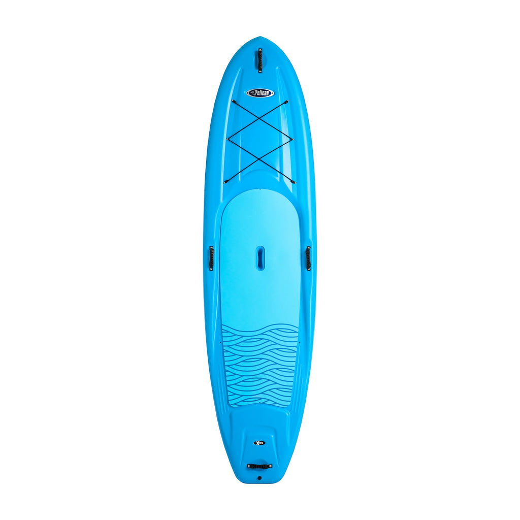 Pelican - Flow 106 Hardshell Stand-Up Paddle Board - Lightweight Board with a Bottom Fin for Paddling, Non-Slip Deck - Perfect for Youth & Adult