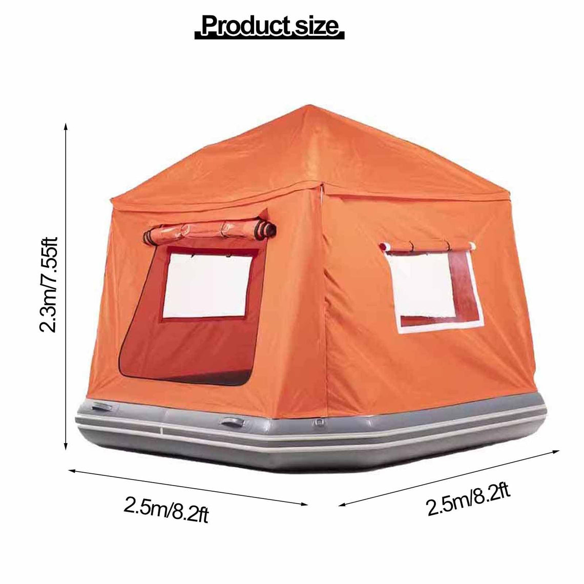Inflatable Floating Sun Canopy with Pump for Lake & Beach