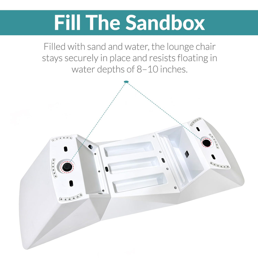 Weather-Resistant In-Pool Sun Shelf Lounge Chair
