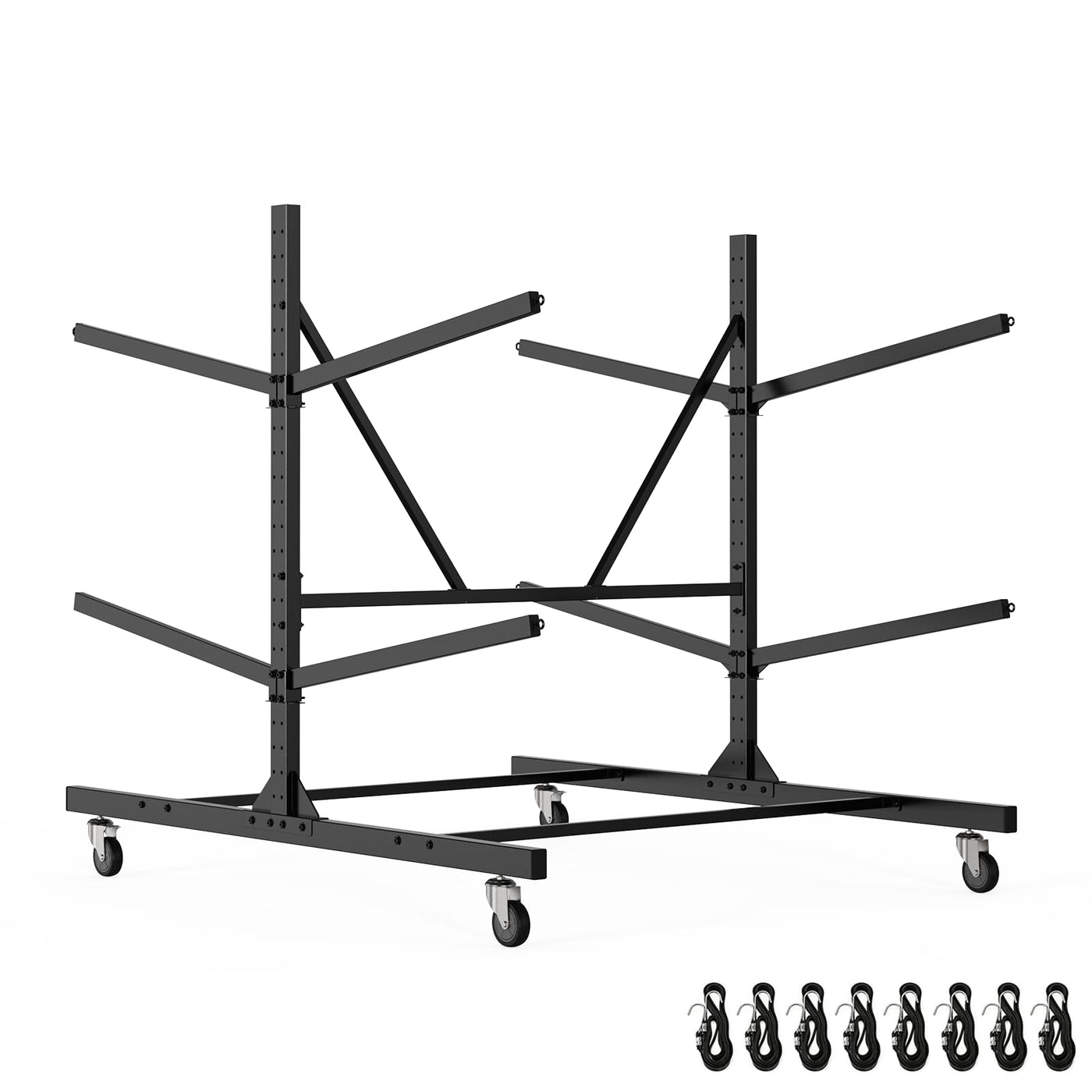 LXVOOEE Heavy-Duty Adjustable Freestanding Kayak Rack