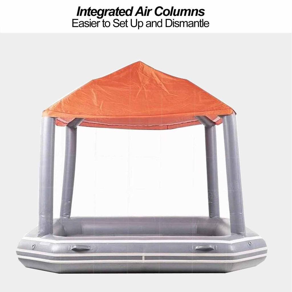 Inflatable Floating Sun Canopy with Pump for Lake & Beach