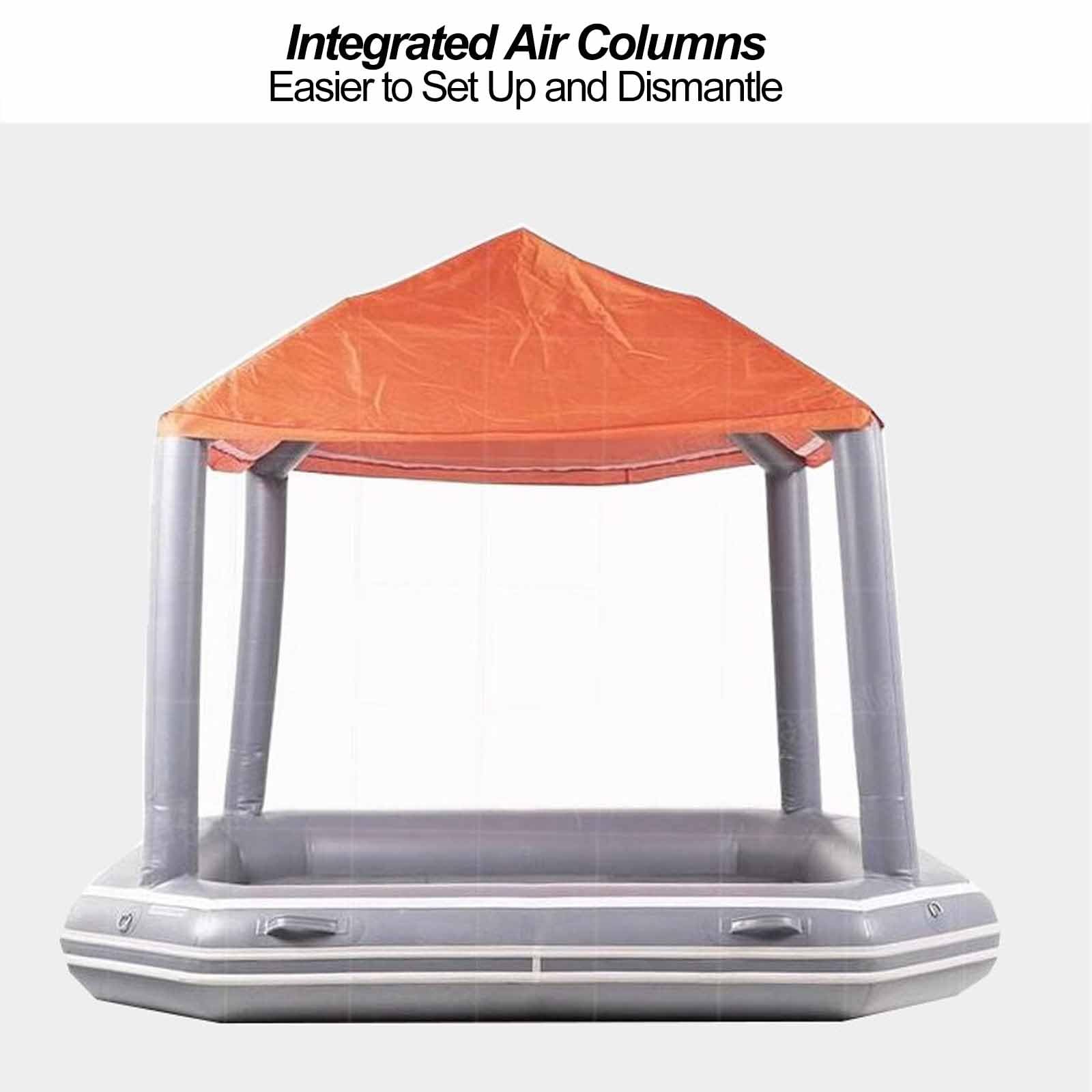 Inflatable Floating Sun Canopy with Pump for Lake & Beach