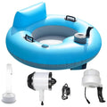50W Electric Motorized Pool Lounger with Cup Holder