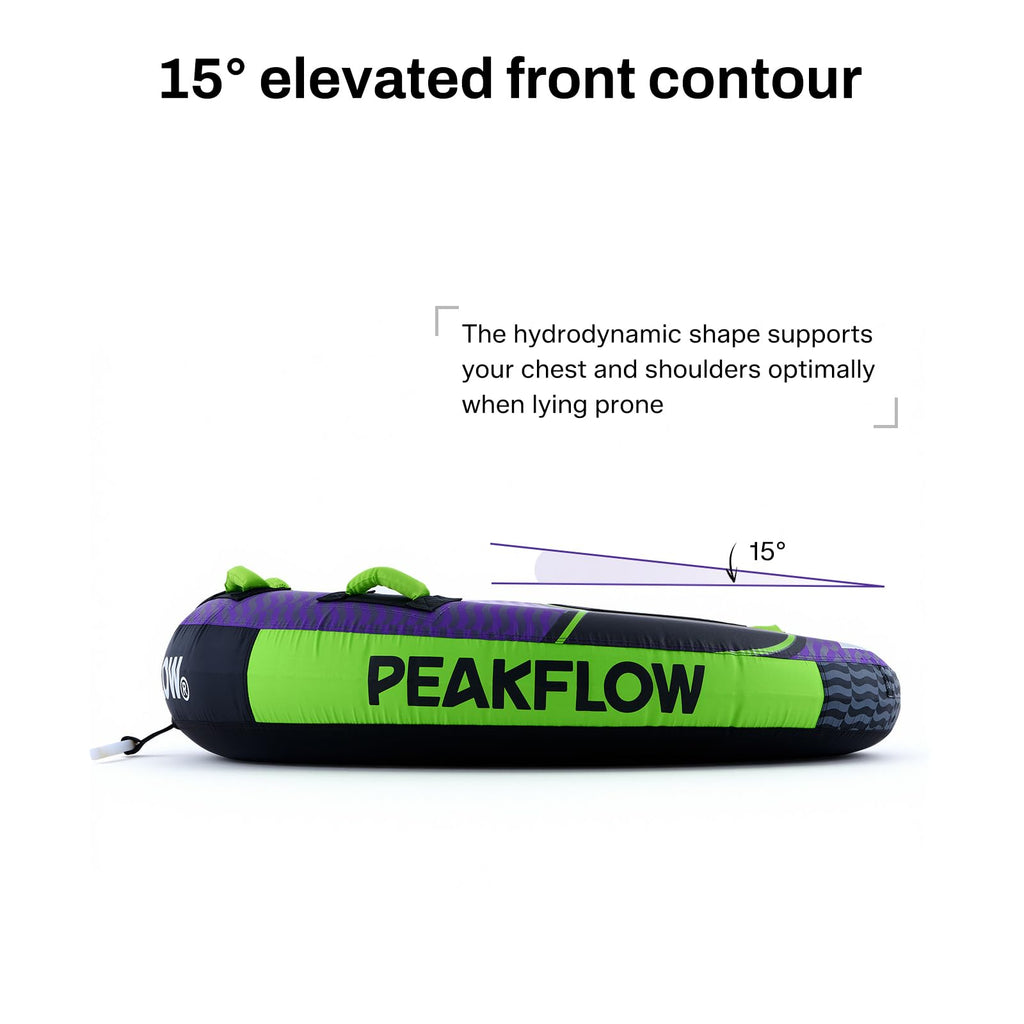 PEAKFLOW 1–3 Person Towable Boat Tube with Nylon Cover