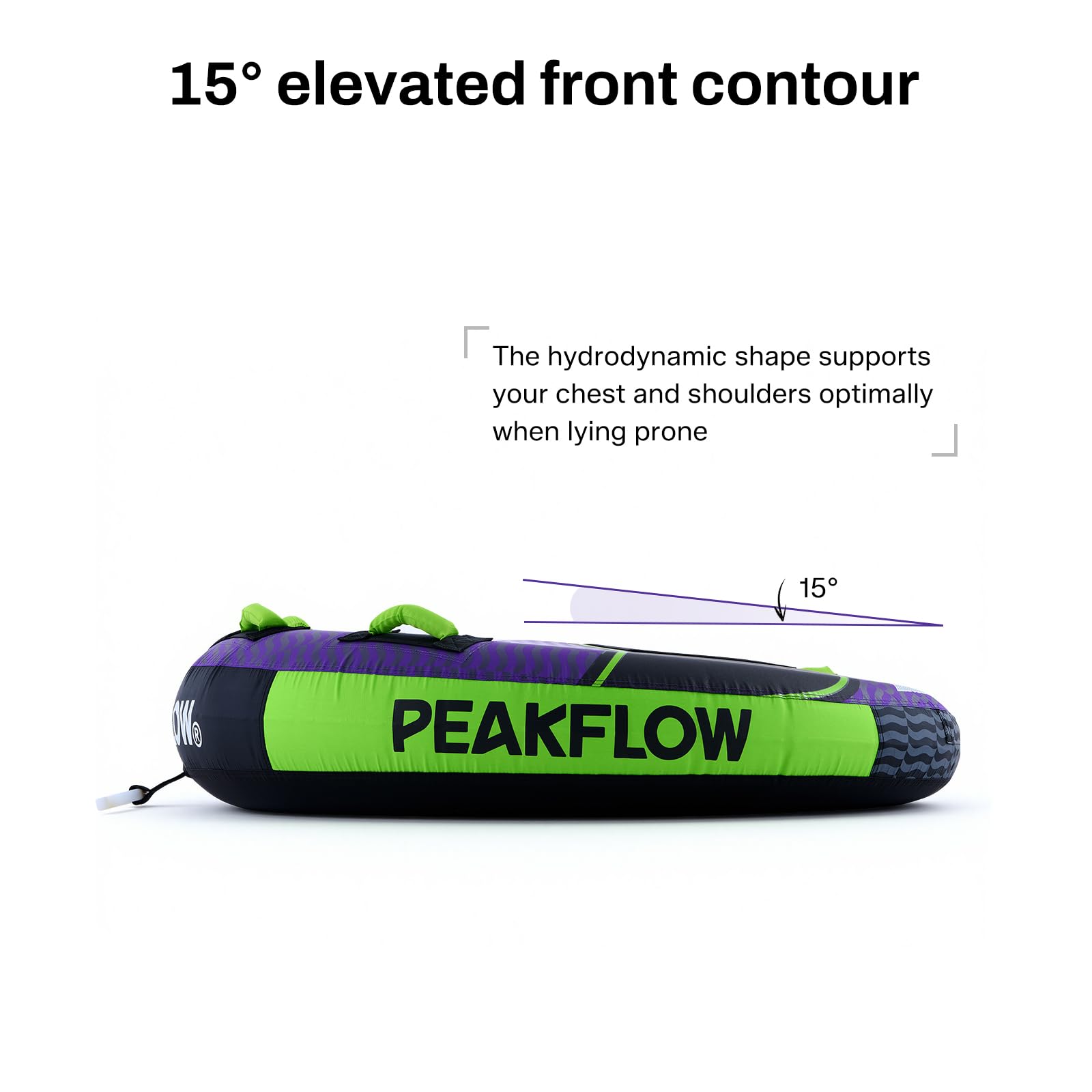 PEAKFLOW 1–3 Person Towable Boat Tube with Nylon Cover