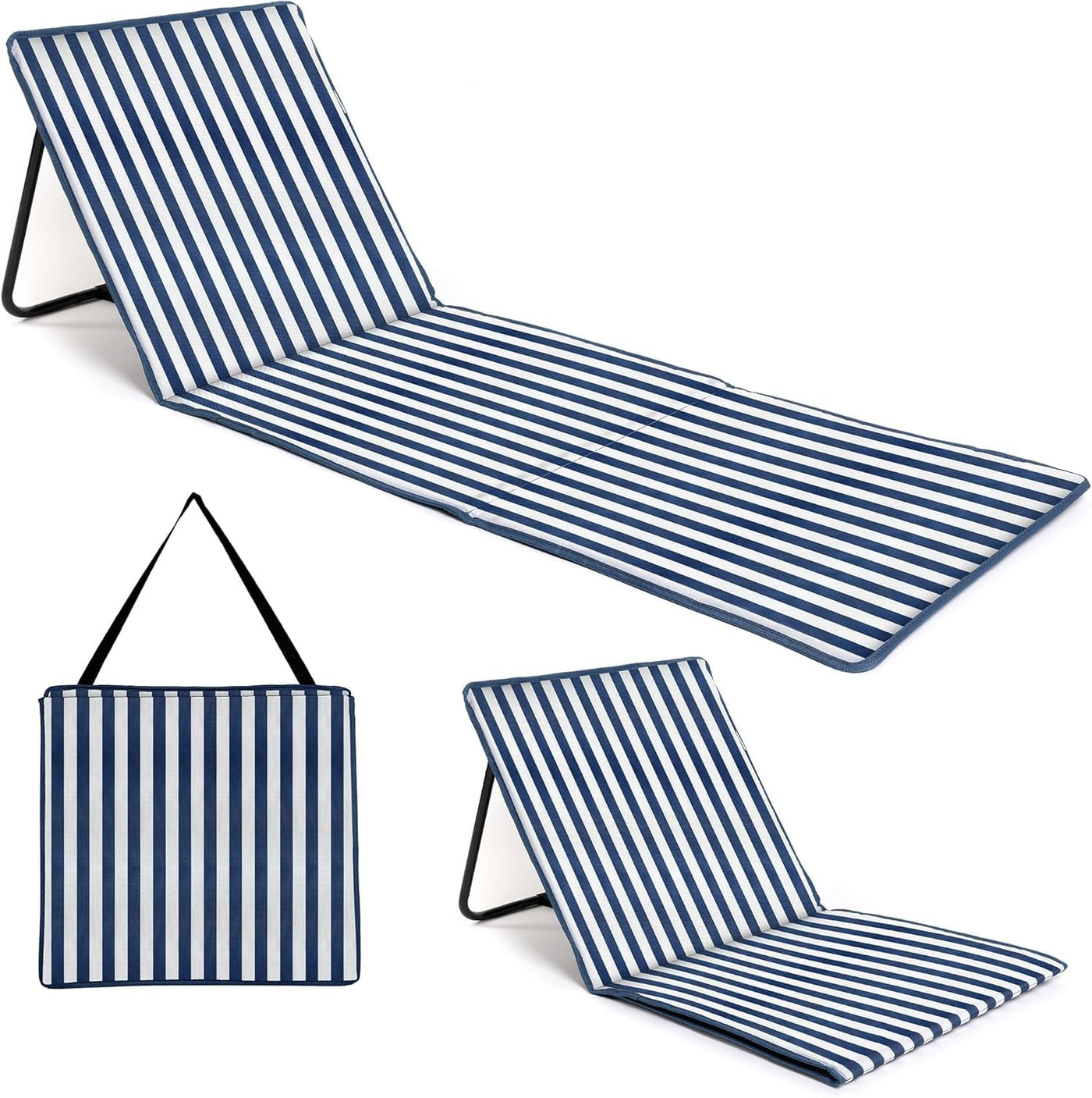 just be... Foldable Beach Chair Mat with Backrest