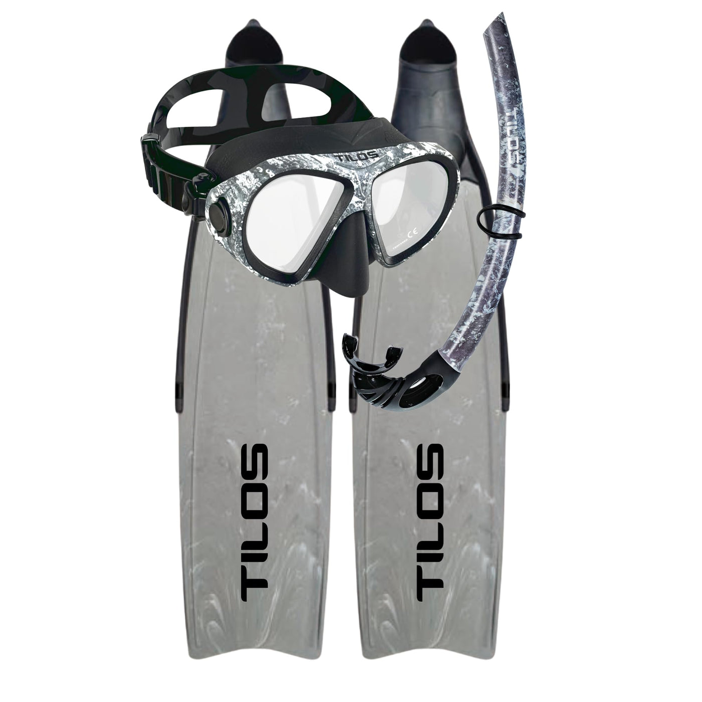 AquaStalk Freediving Set with Spawn Snorkel & Syryn Fins