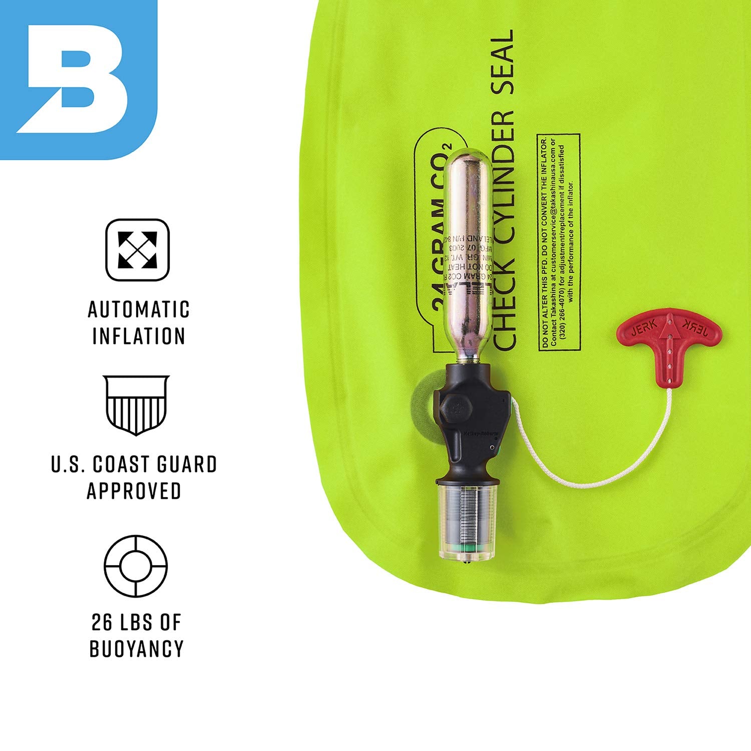 BLUESTORM Cirrus26 USCG-Approved Automatic Inflatable PFD