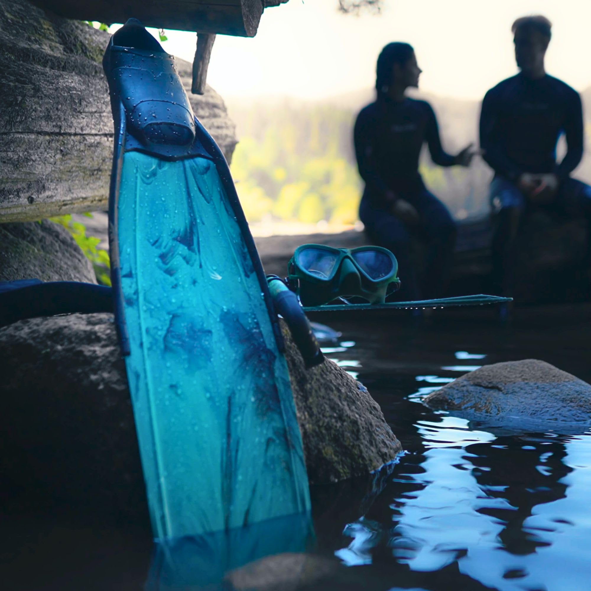 AquaStalk Freediving Set with Spawn Snorkel & Syryn Fins