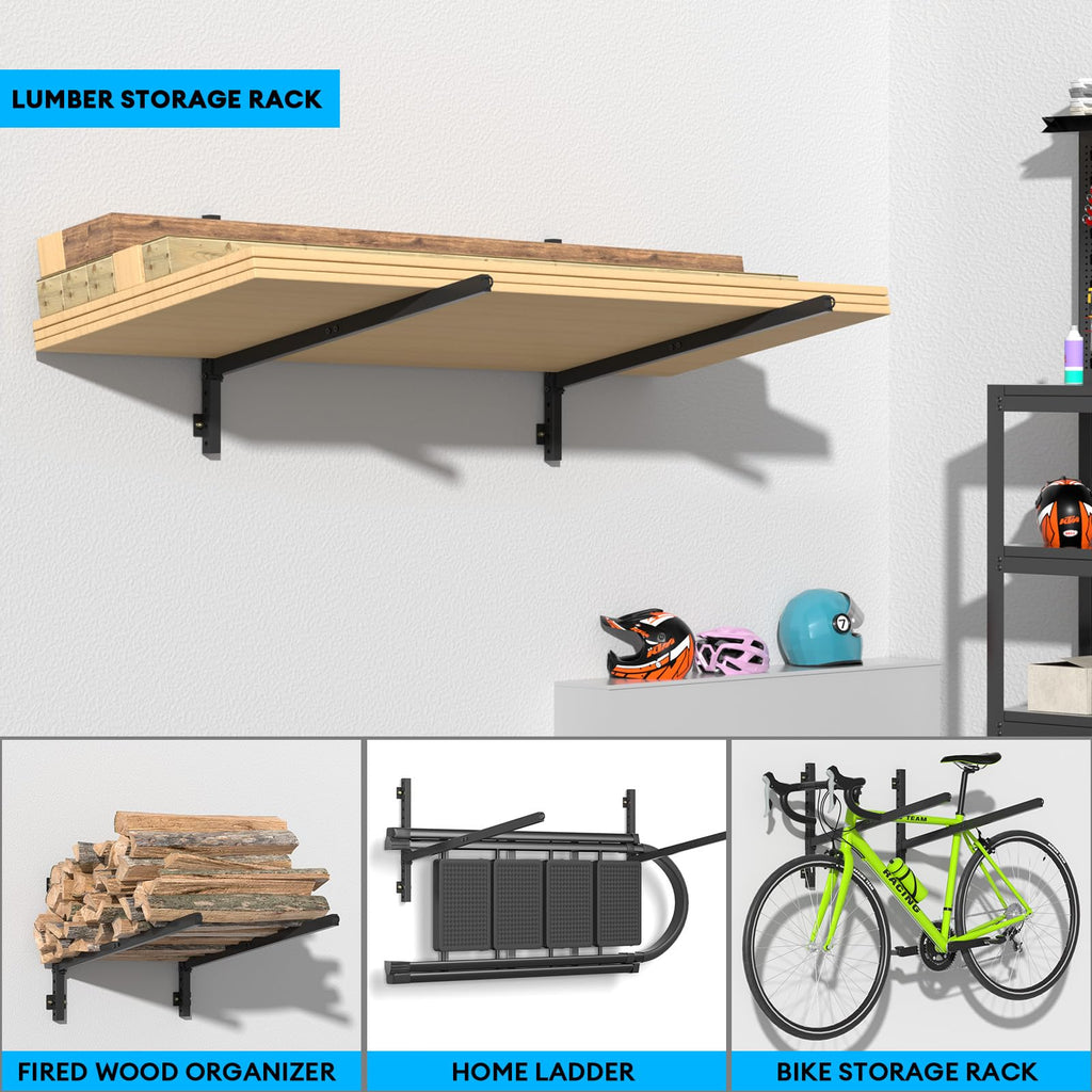 YAJONUE Heavy-Duty Adjustable Wall-Mount Kayak Rack