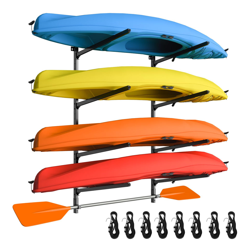 LXVOOEE Heavy-Duty Adjustable Freestanding Kayak Rack