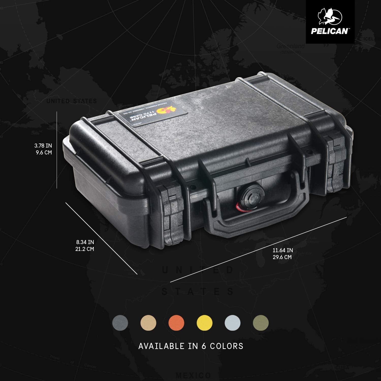 Pelican 1170 Protective Hard Case with Customizable Foam