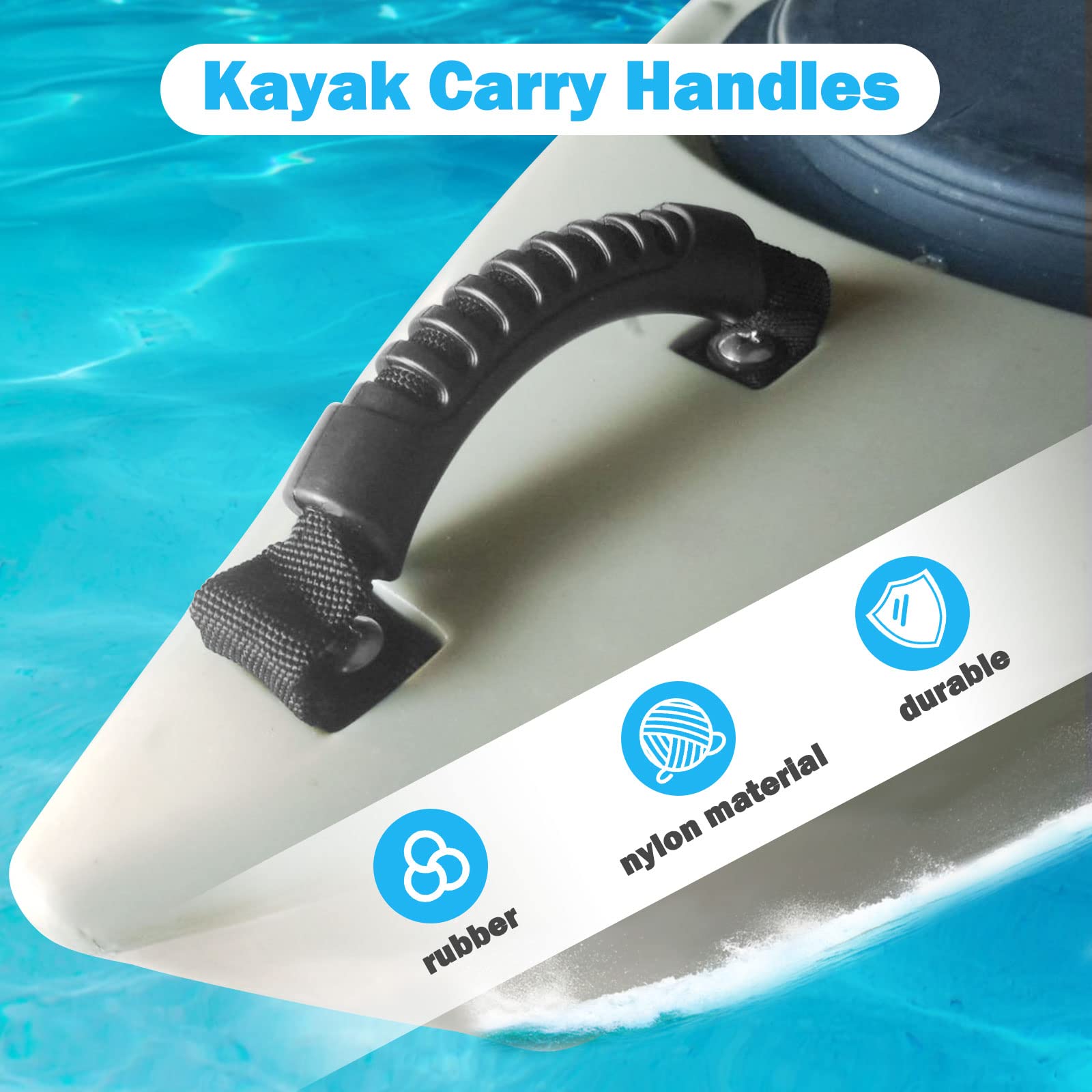 4-Pack Kayak Carry Handles with Mounting Screws