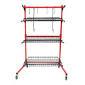 ALMULOO 3-Shelf Auto Body Parts Storage Rack Cart