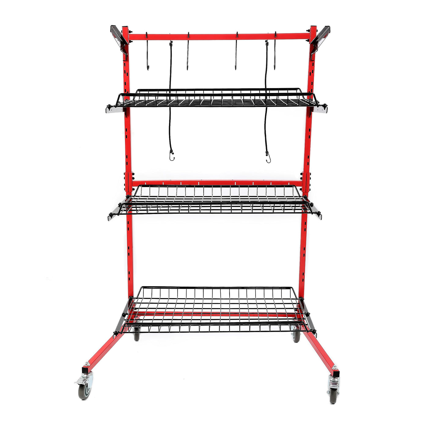 ALMULOO 3-Shelf Auto Body Parts Storage Rack Cart