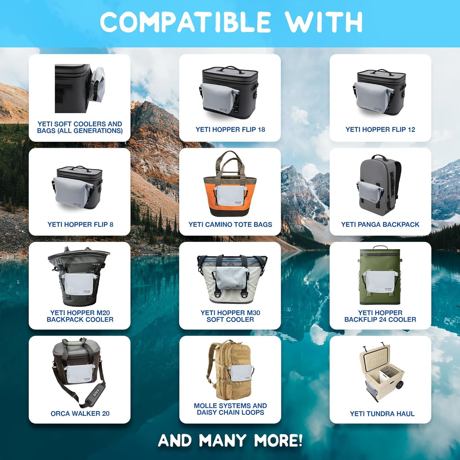 Waterproof MOLLE Dry Bag Pouch for YETI Coolers