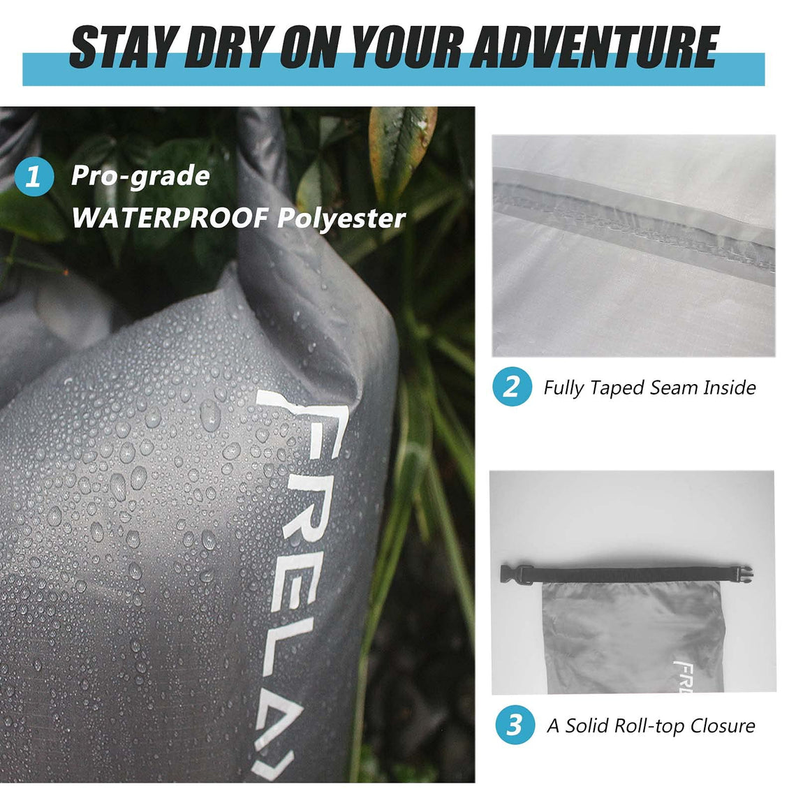Frelaxy Ultralight Waterproof Dry Bag Set for Outdoors