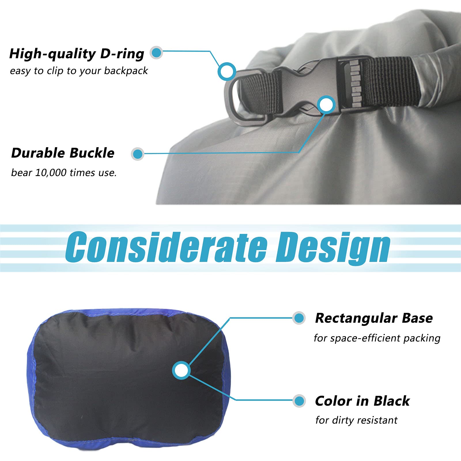 Frelaxy Ultralight Waterproof Dry Bag Set for Outdoors