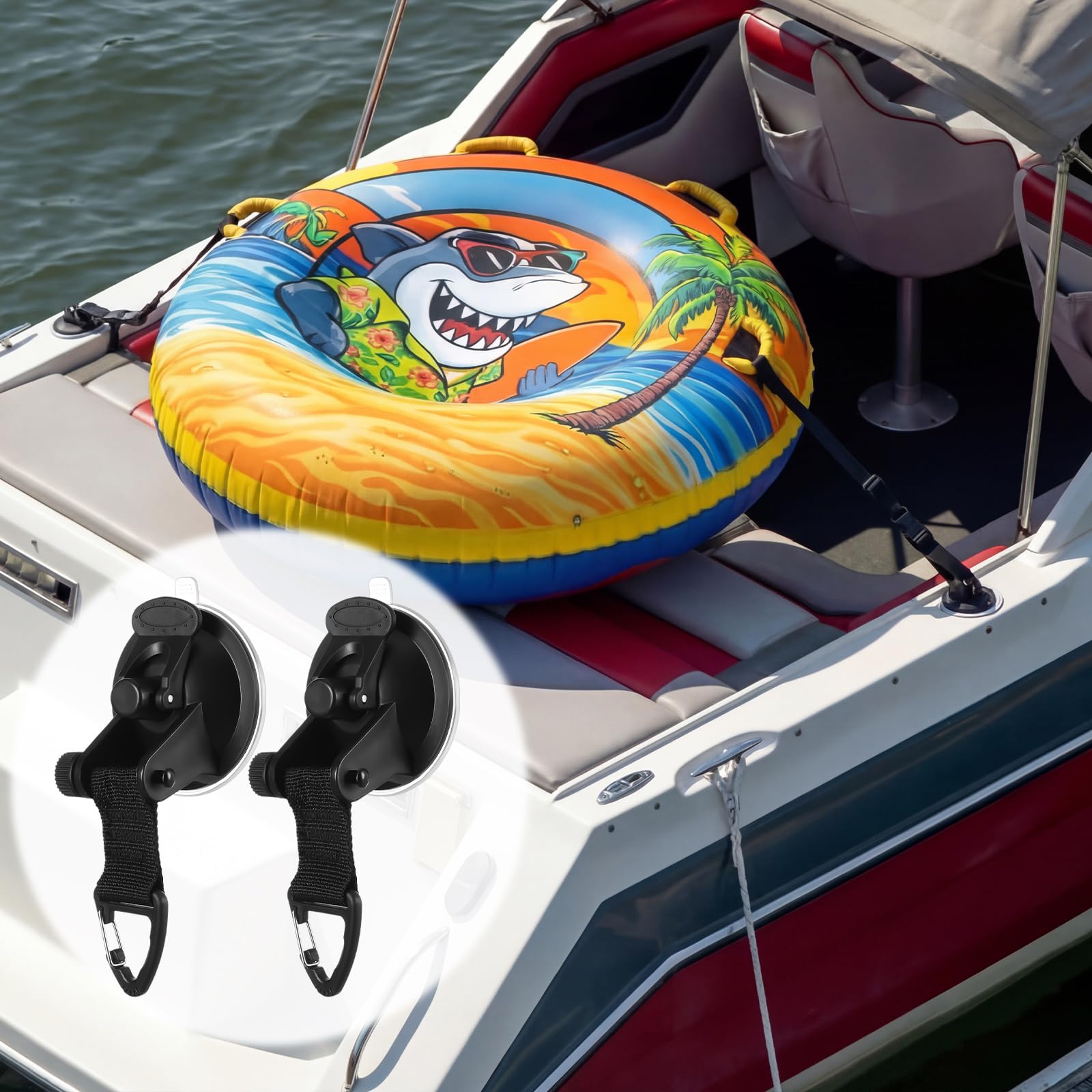 GliCraft 2-Pack Adjustable Towable Tube Keeper Straps