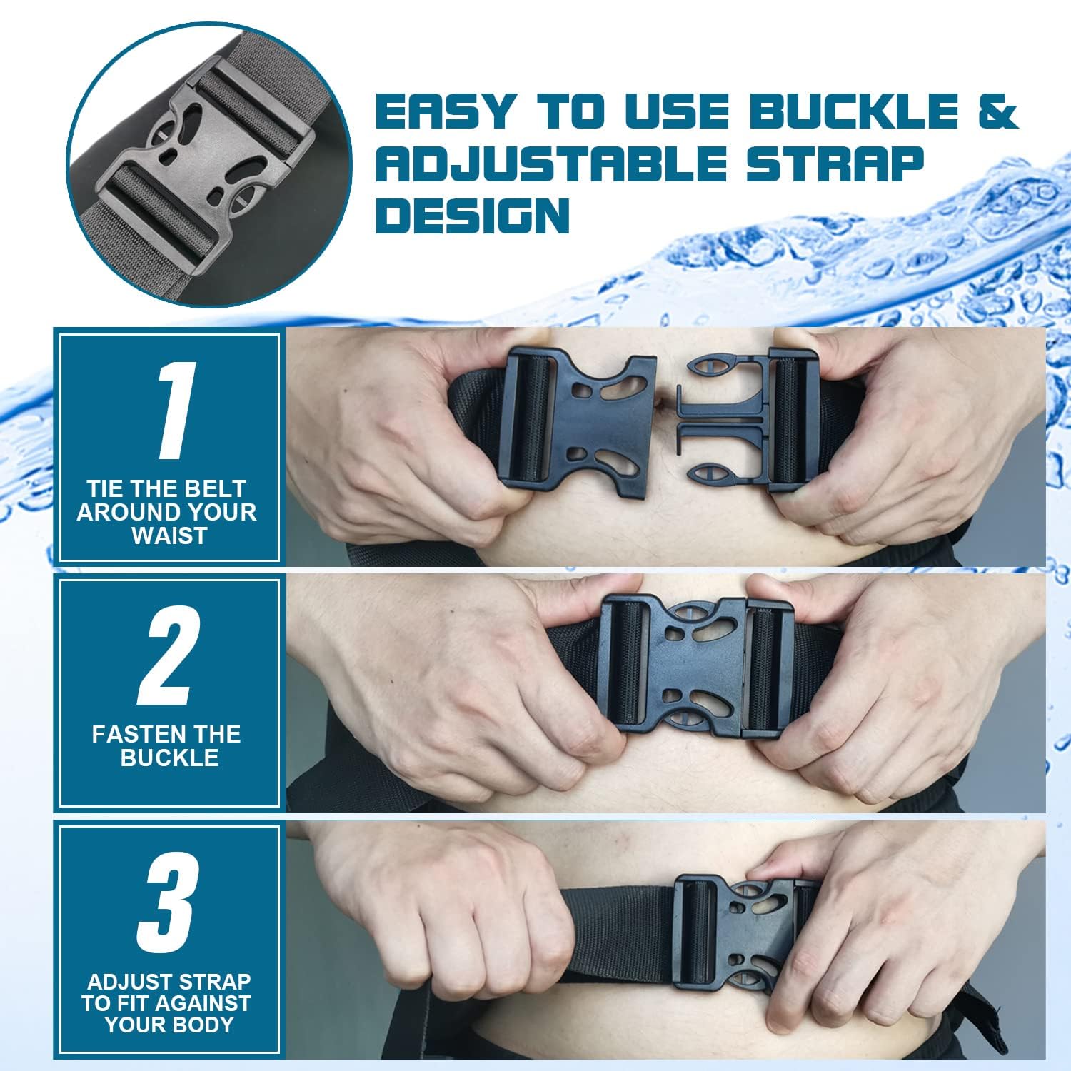 Adjustable Flotation Belt for Swimming & Water Aerobics