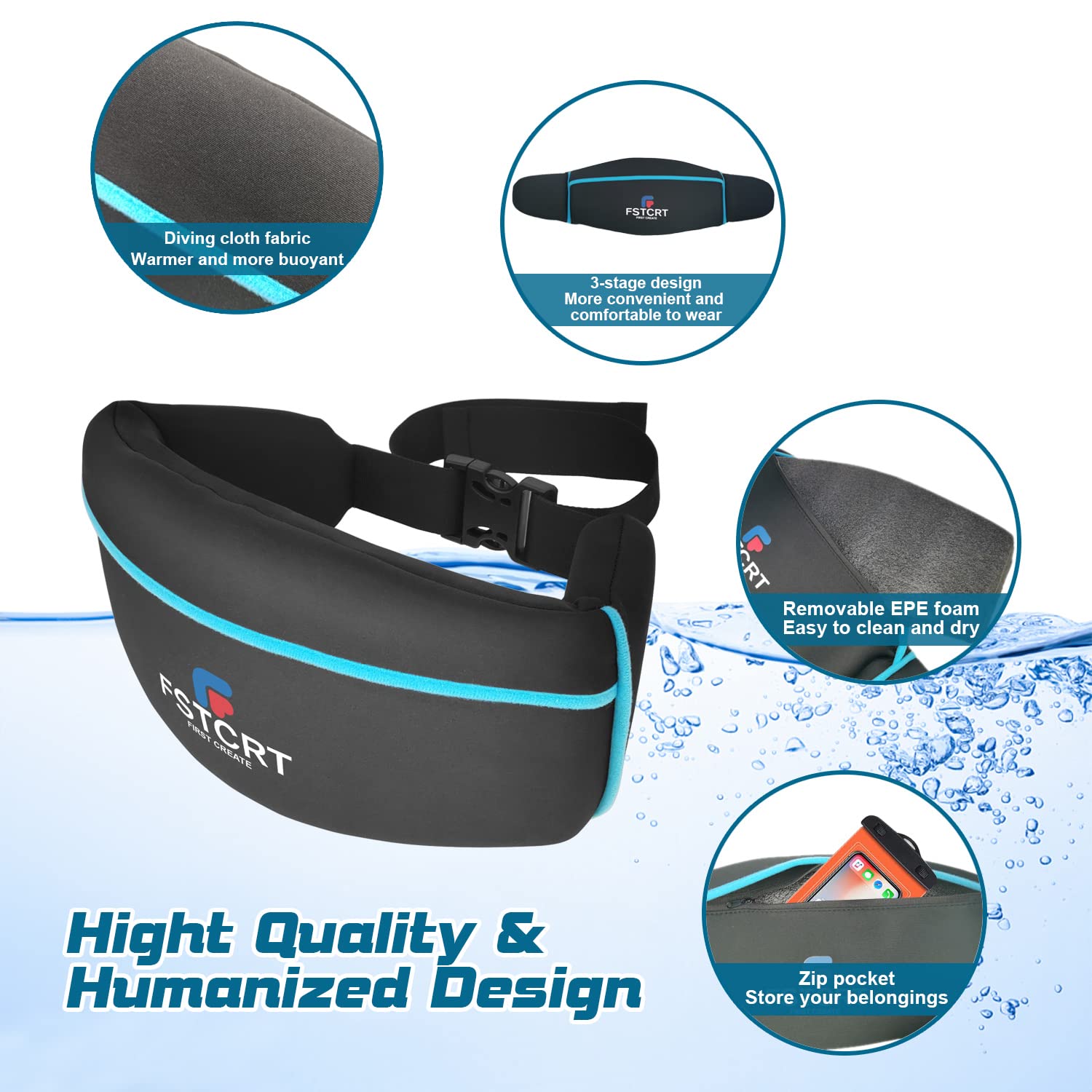 Adjustable Flotation Belt for Swimming & Water Aerobics