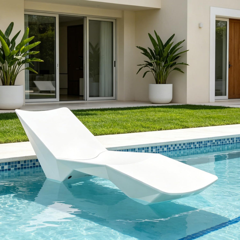 Weather-Resistant In-Pool Sun Shelf Lounge Chair