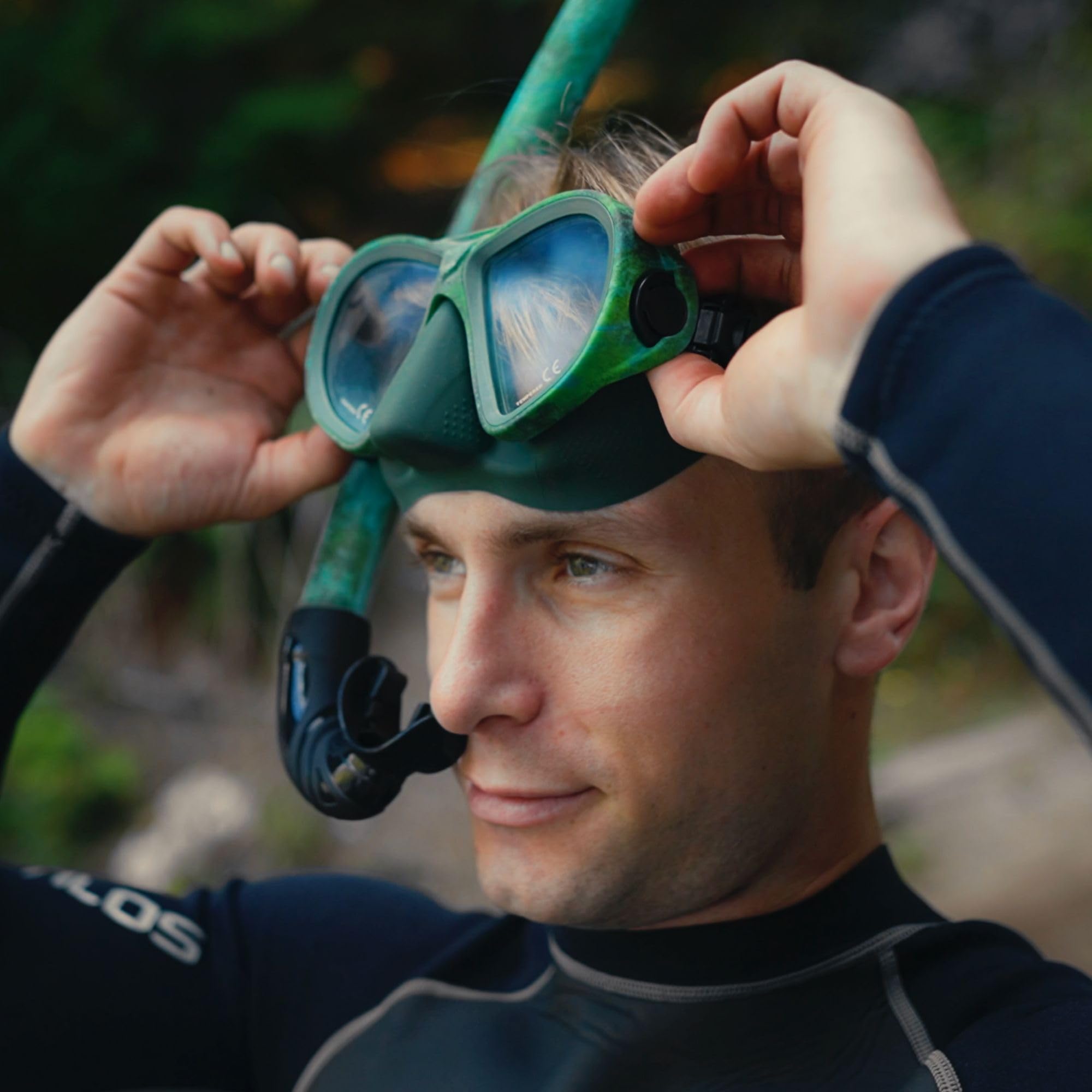 AquaStalk Freediving Set with Spawn Snorkel & Syryn Fins