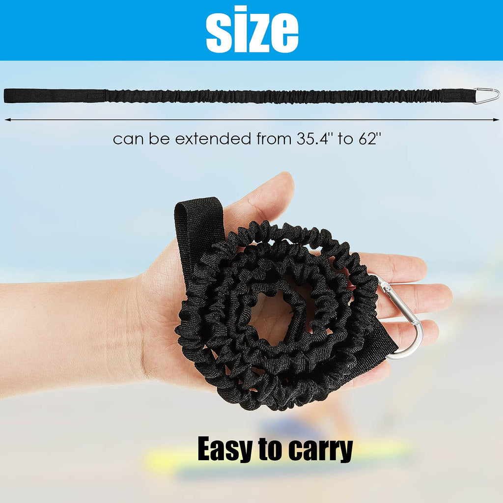 4-Pack Coiled Kayak Paddle & Fishing Rod Leashes