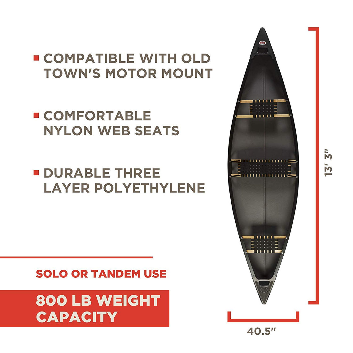 Old Town Discovery 133 Three-Person Recreational Canoe