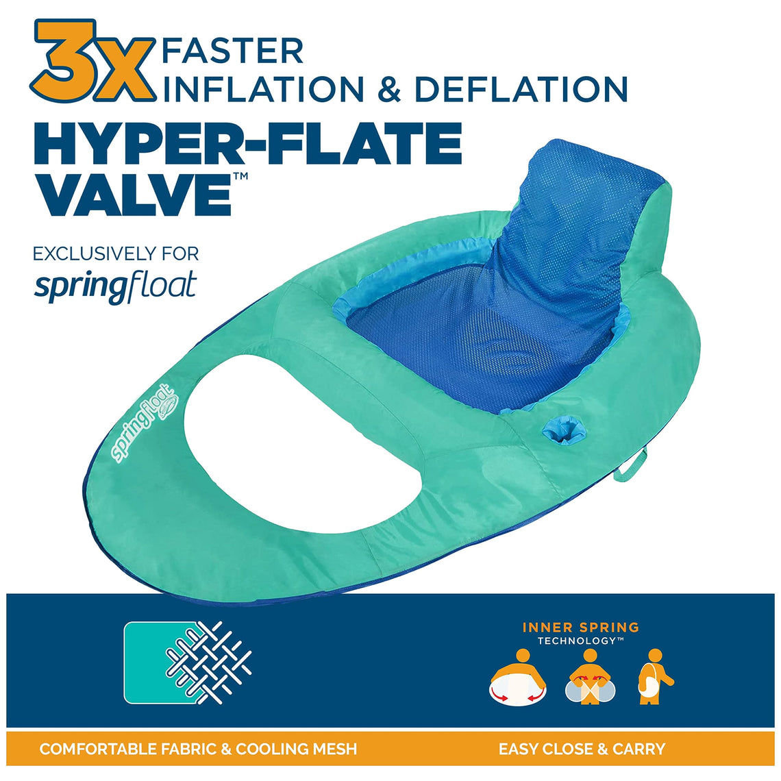 SwimWays Spring Float Premium Adult Pool Recliner