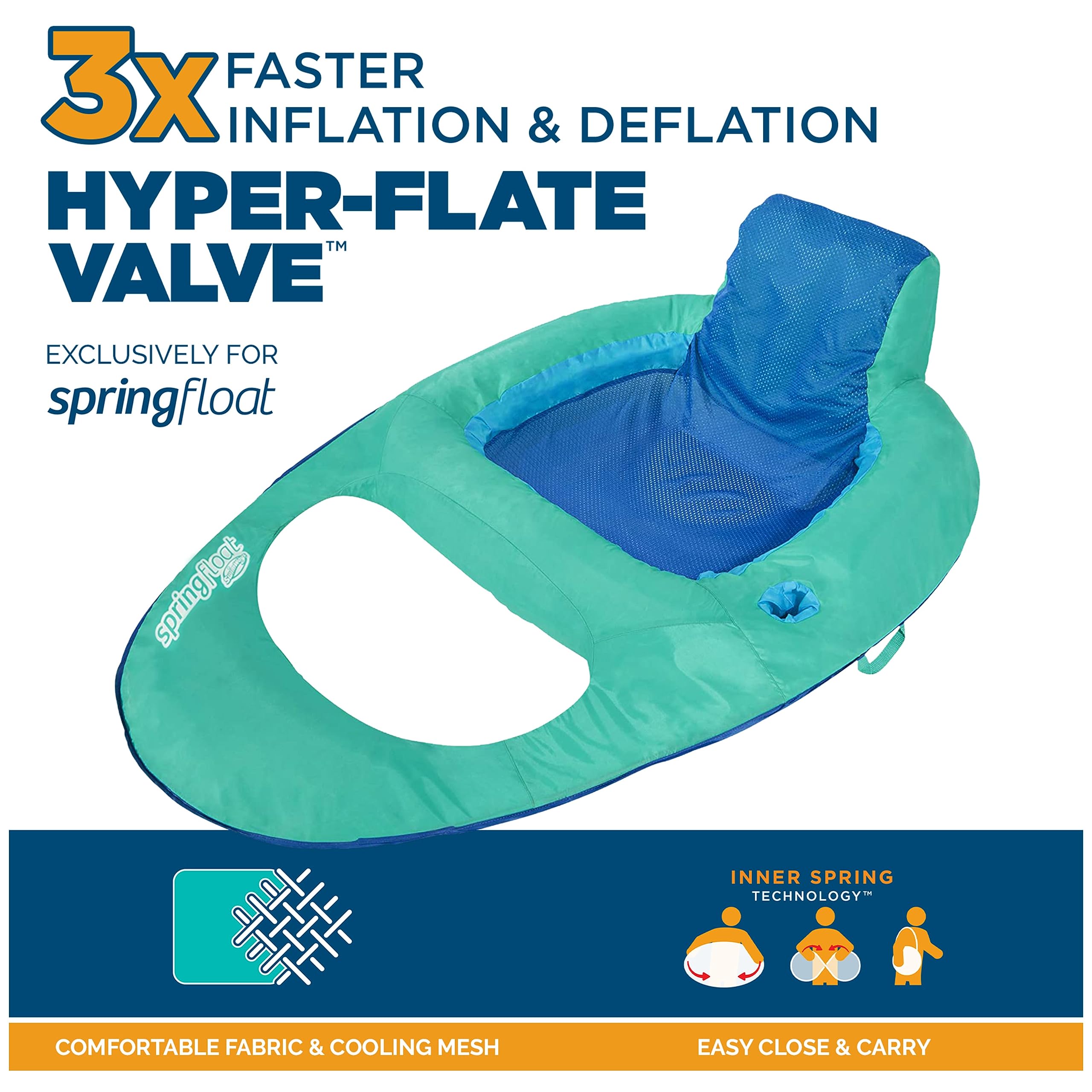 SwimWays Spring Float Premium Adult Pool Recliner