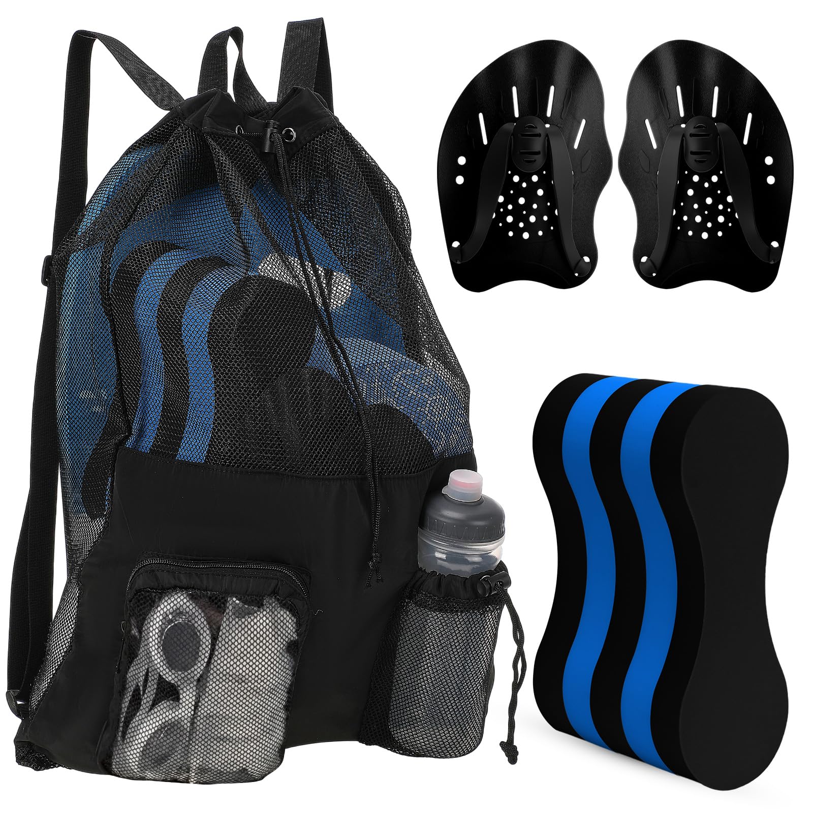 Motionchic 4-Piece Swim Training Set with Pull Buoy