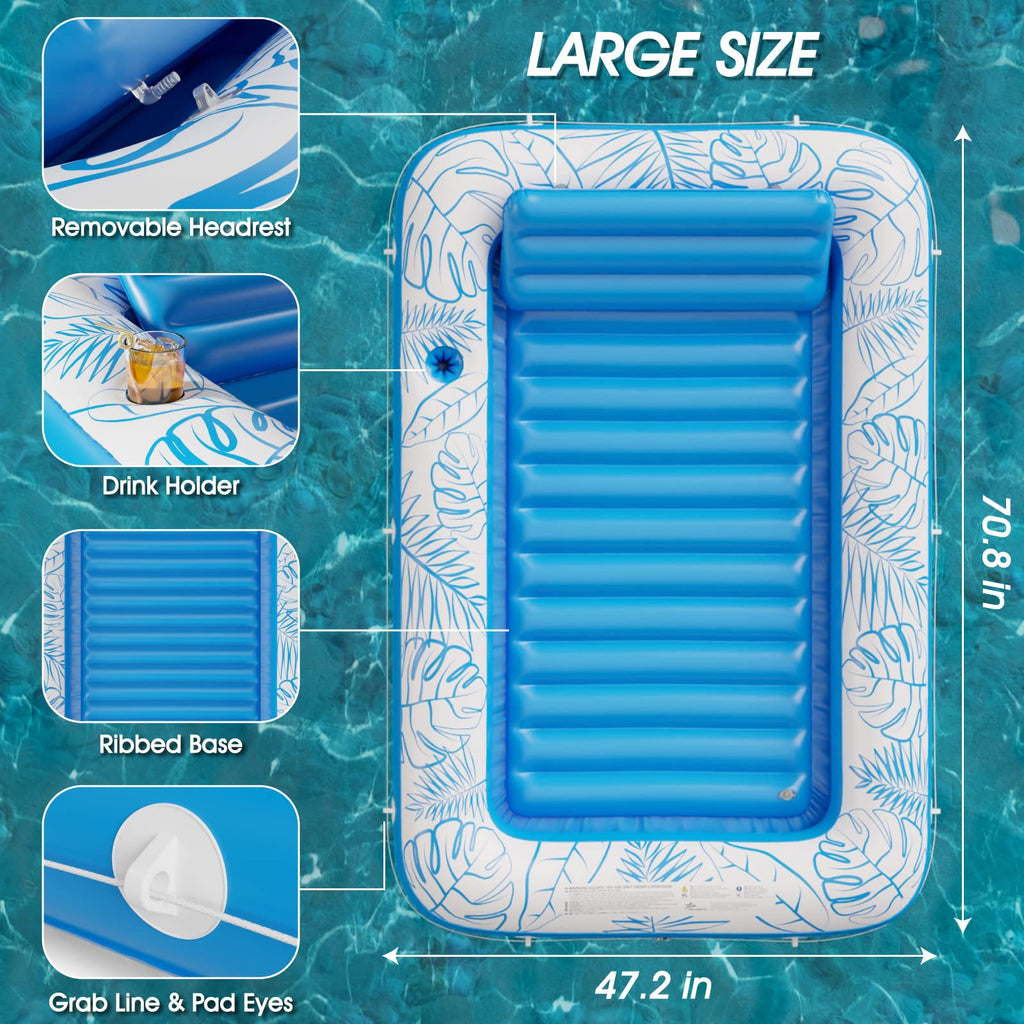 Jasonwell 4-in-1 Inflatable Tanning Pool Lounger