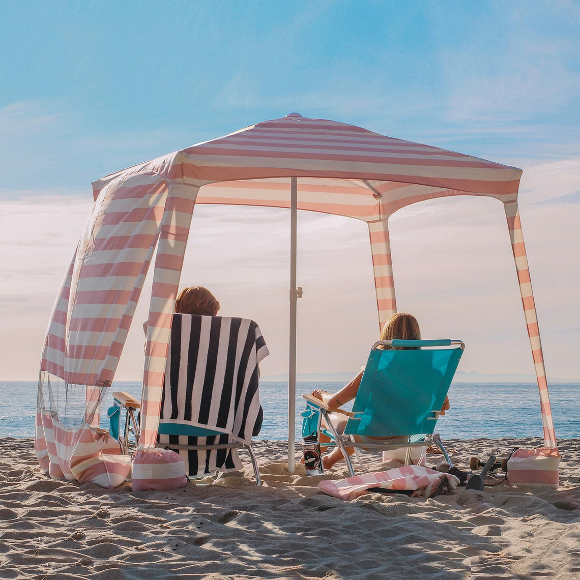 AMMSUN 6.5FT Beach Cabana with Sidewall & Sand Pockets