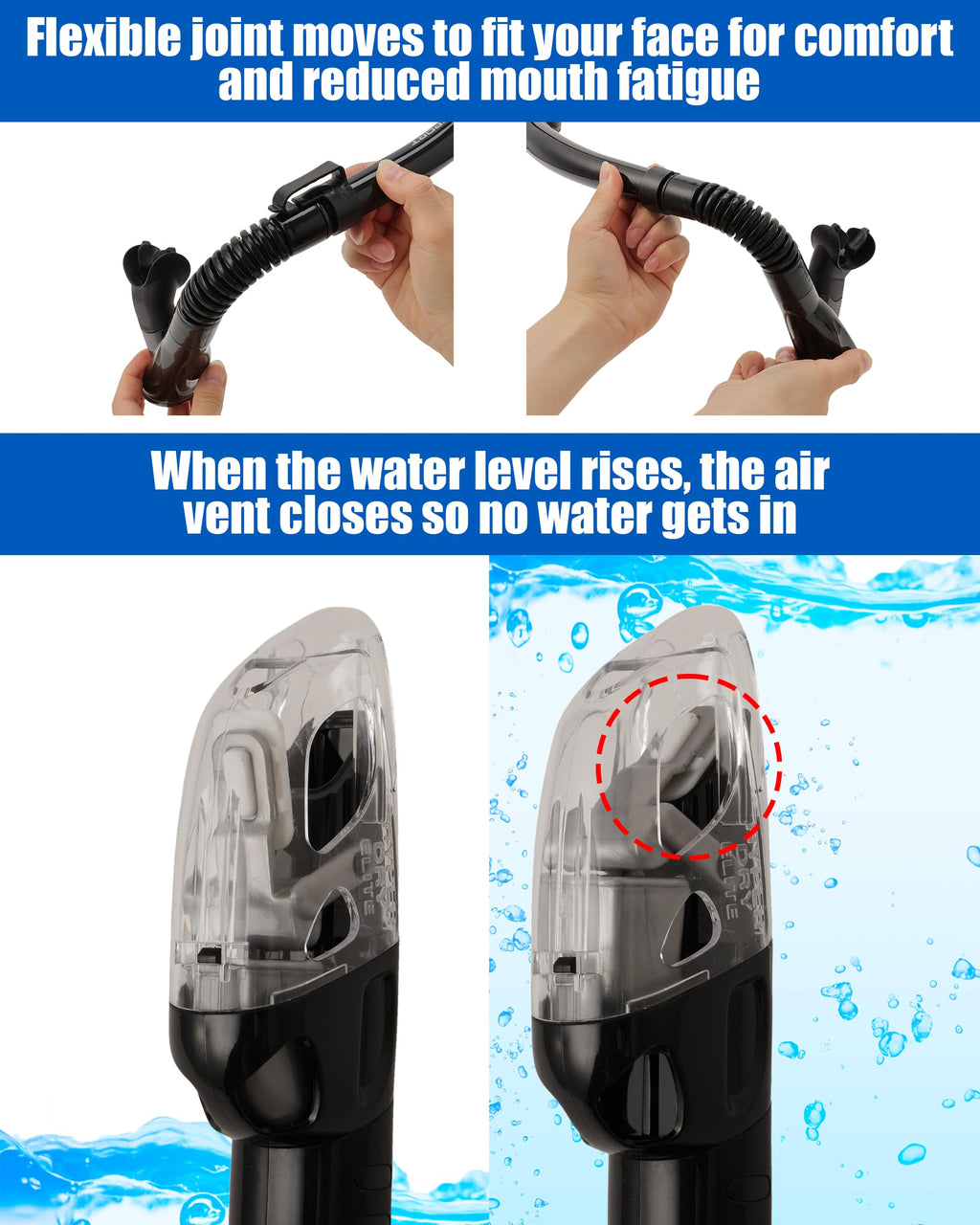 TUSA Sport Visio Tri-Ex Mask, Dry Snorkel & Fins Set