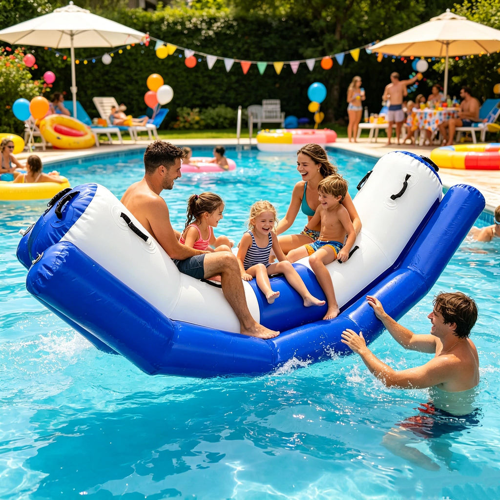 Giant Inflatable Water Seesaw for 2–4 Riders