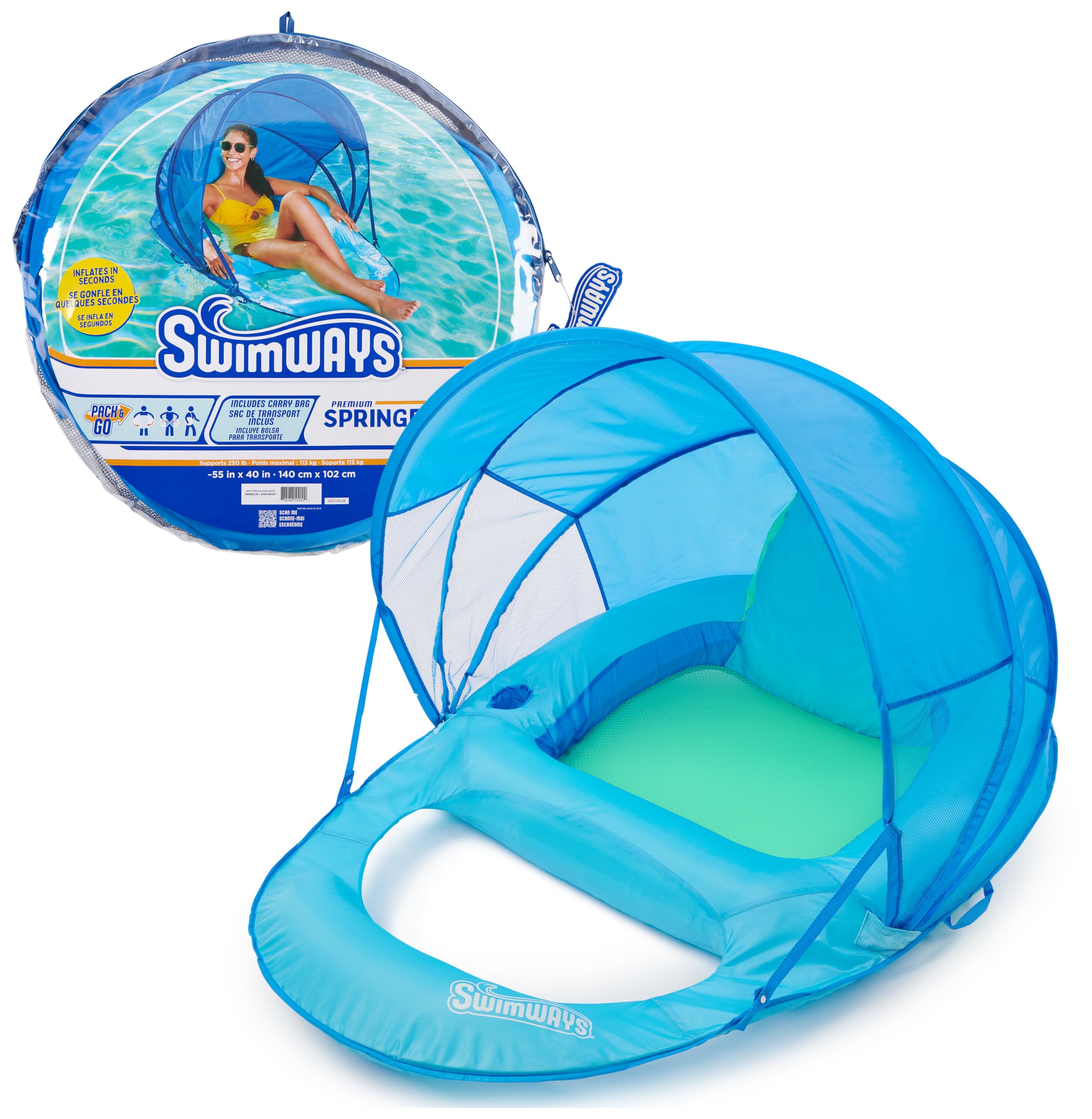 SwimWays Spring Float Premium Adult Pool Recliner