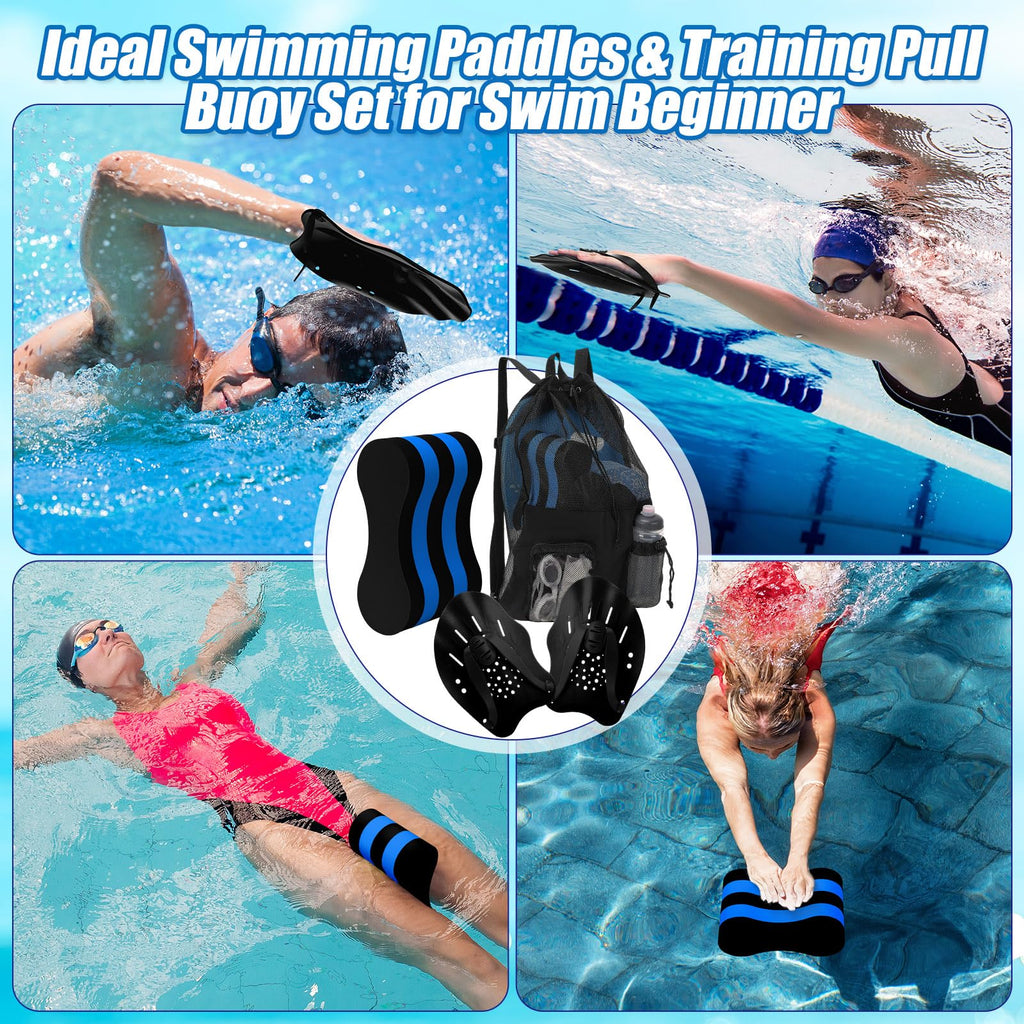 Motionchic 4-Piece Swim Training Set with Pull Buoy