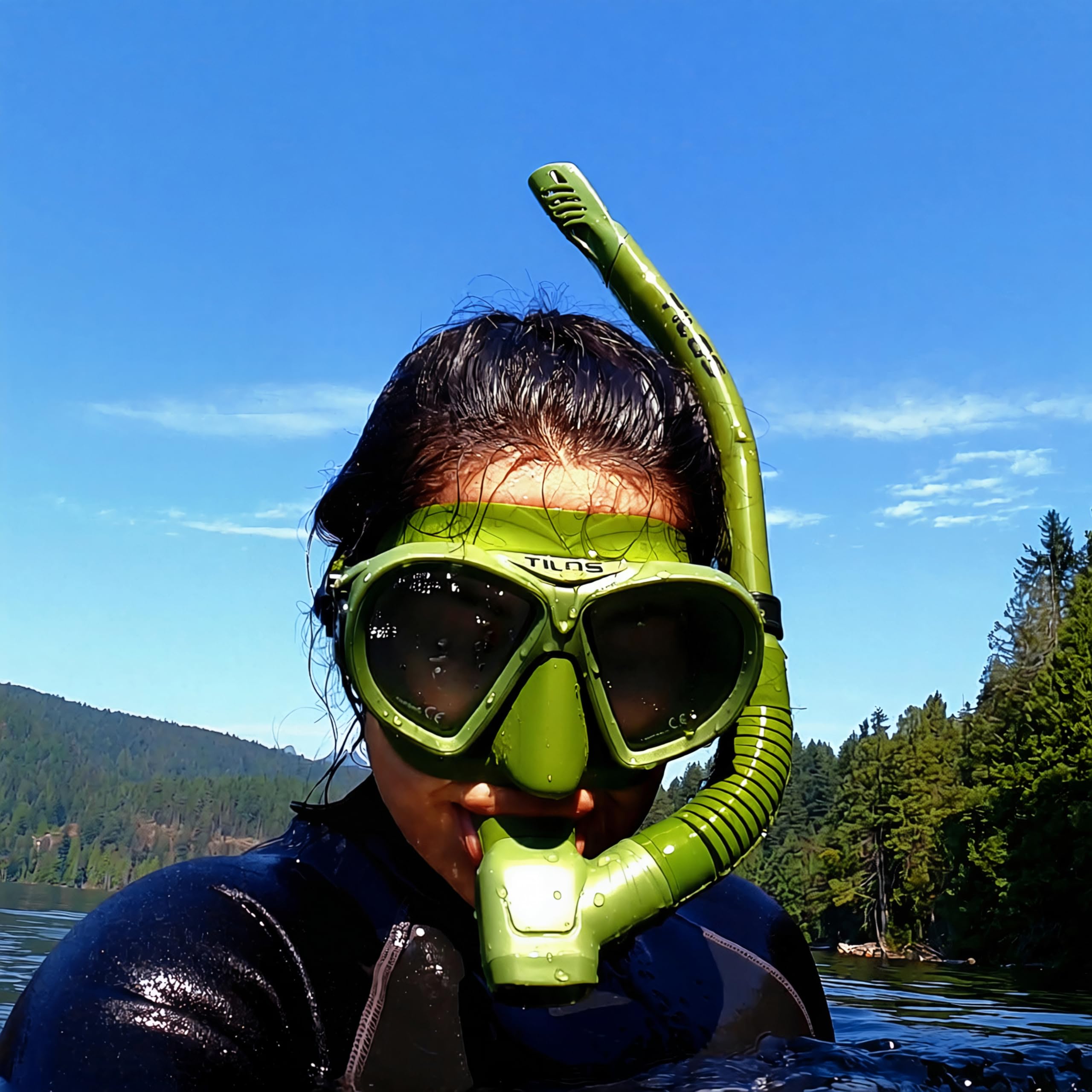 Tilos AquaStalk Dive Mask & Hi-Flow 2 Snorkel Set