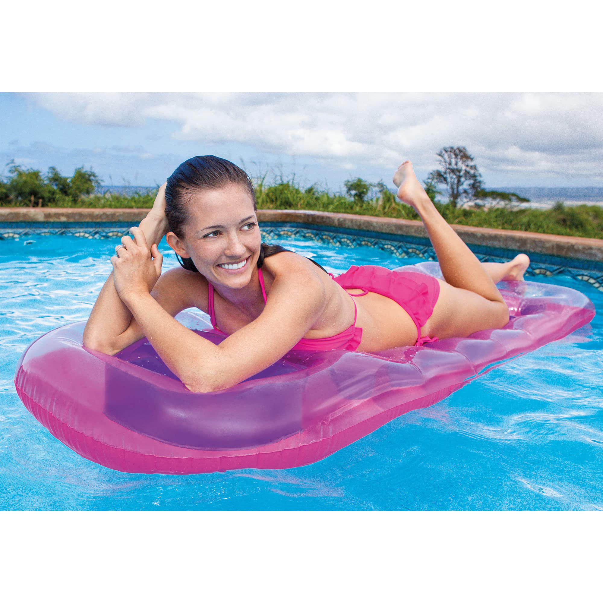 INTEX 18-Pocket Suntanner Inflatable Pool Lounge