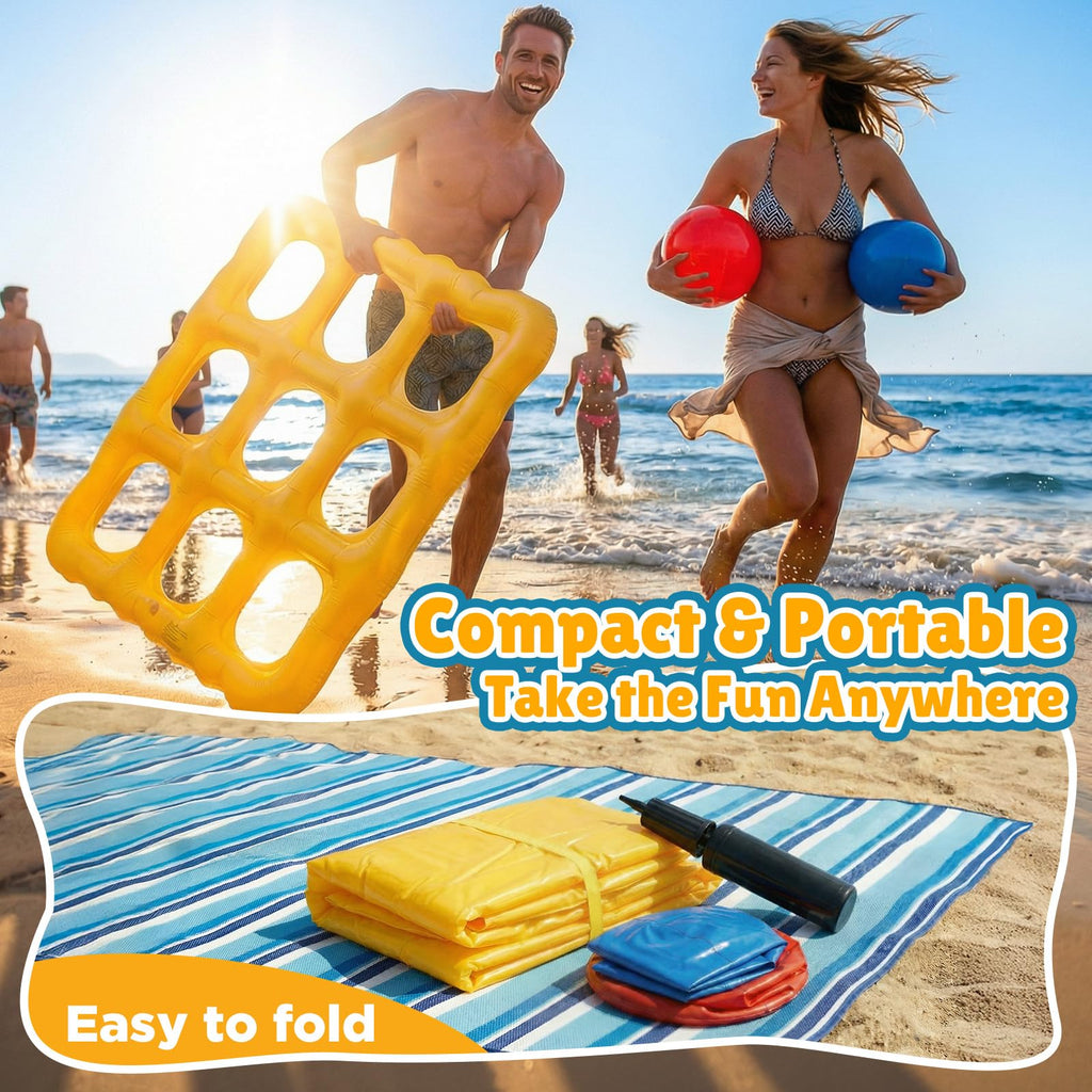 Dalipto Giant Inflatable Tic-Tac-Toe Pool Game with 10 Balls